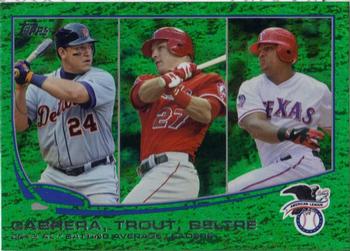 2012 AL Batting Average Leaders (Miguel Cabrera / Mike Trout / Adrian Beltre)