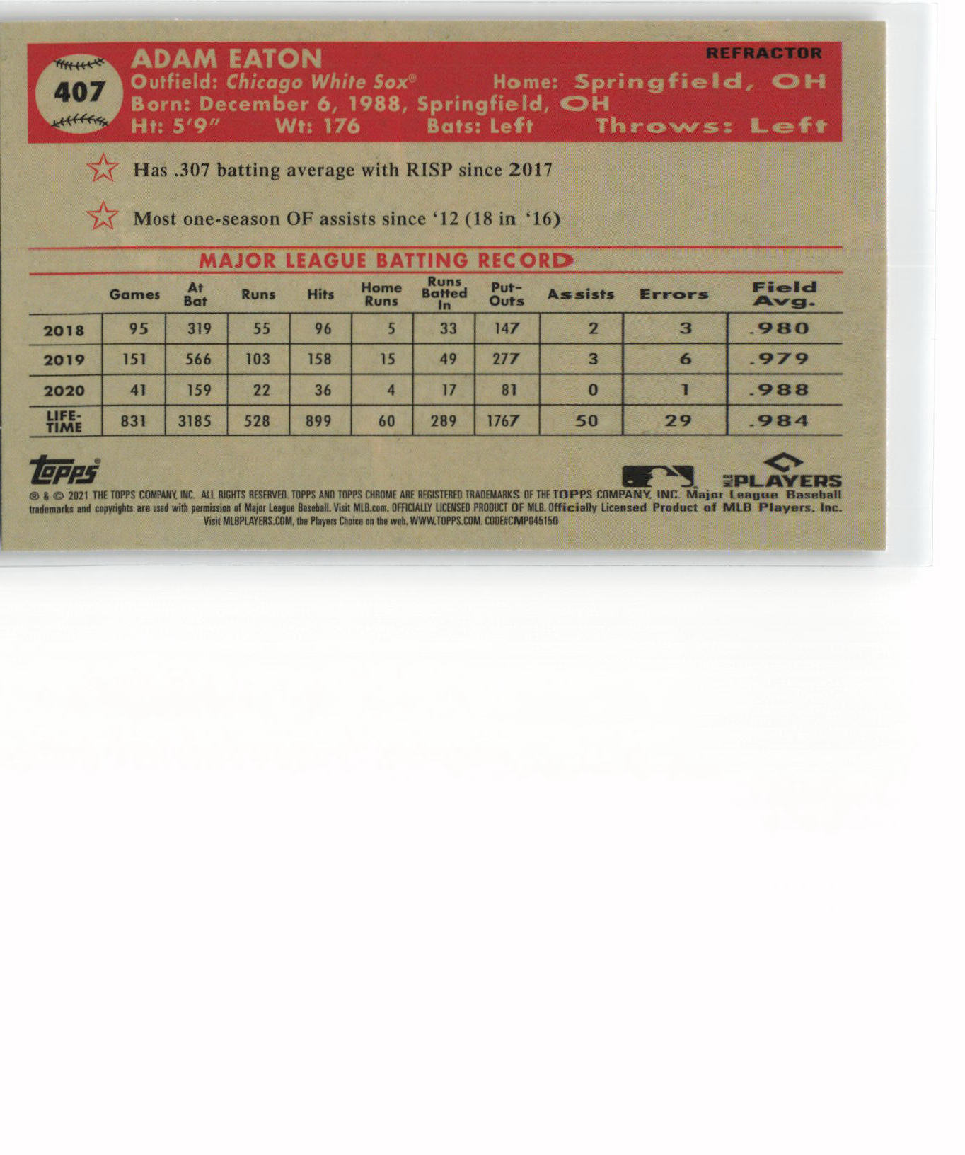 Card back