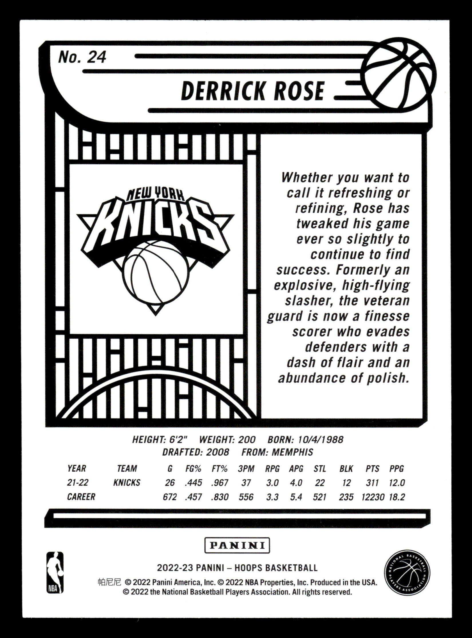 Card back