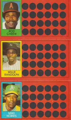 Rod Carew / Willie Randolph / Mike Norris
