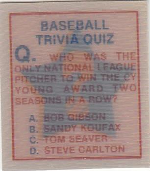 Baseball Trivia Quiz