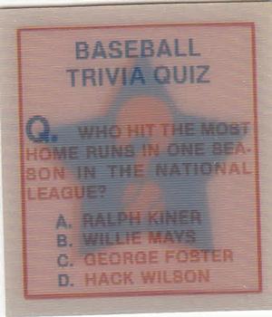 Baseball Trivia Quiz