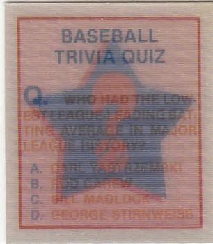 Baseball Trivia Quiz