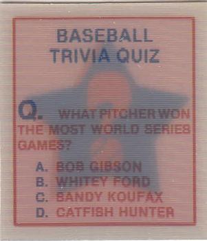 Baseball Trivia Quiz