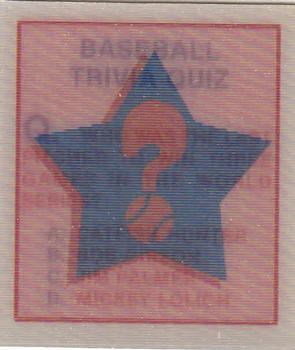 Baseball Trivia Quiz