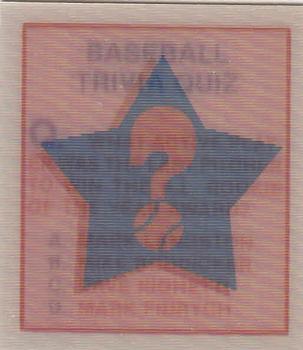 Baseball Trivia Quiz