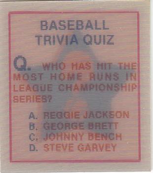 Baseball Trivia Quiz