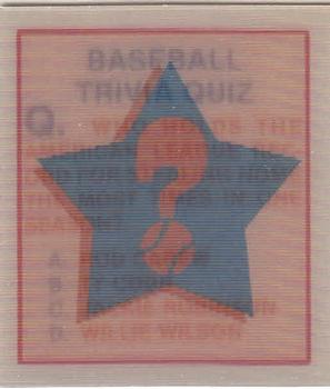 Baseball Trivia Quiz