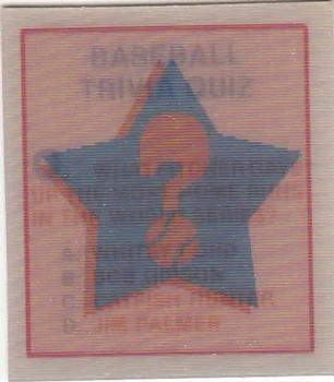 Baseball Trivia Quiz