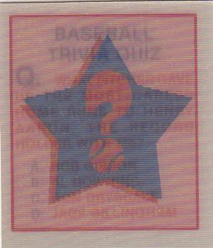 Baseball Trivia Quiz
