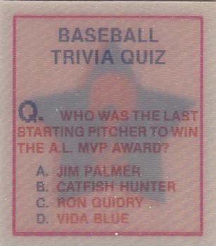 Baseball Trivia Quiz