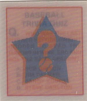 Baseball Trivia Quiz
