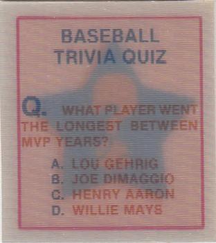 Baseball Trivia Quiz