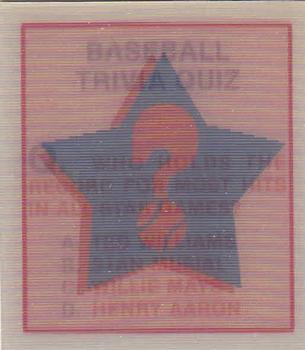 Baseball Trivia Quiz