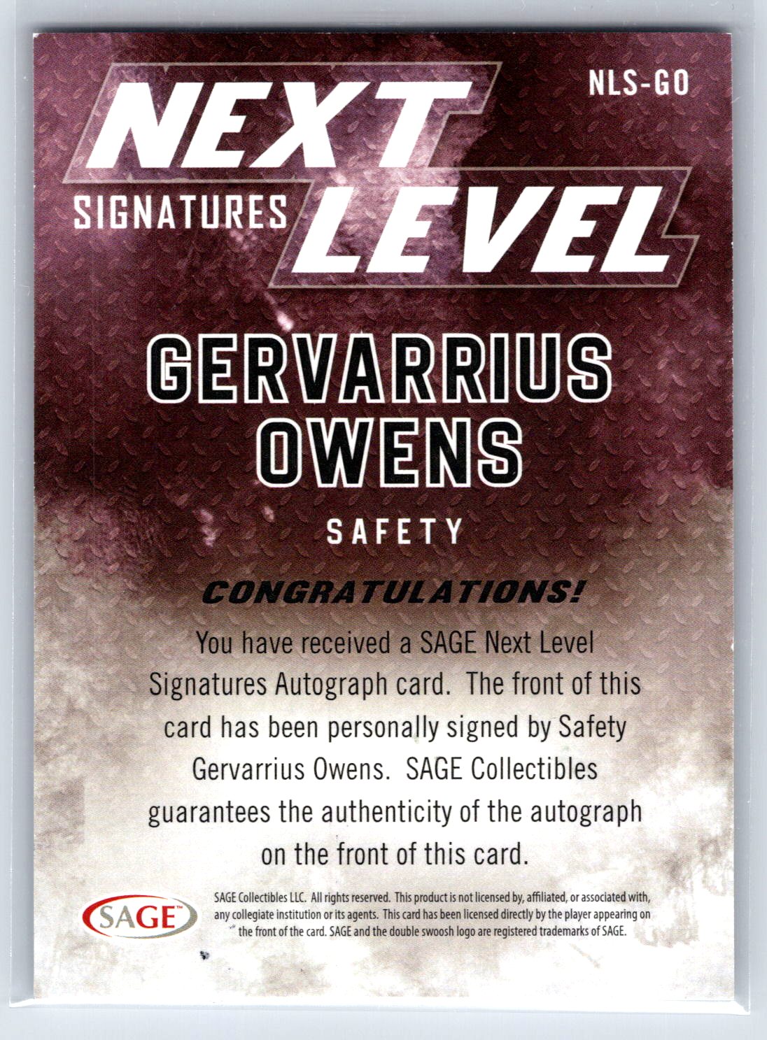 Card back