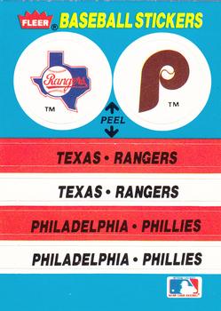 Texas Rangers / Philadelphia Phillies