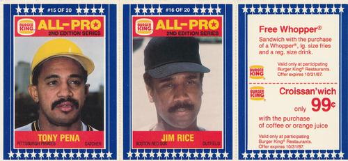 Tony Pena / Jim Rice