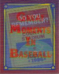 Bob Horner: 07/06/1986