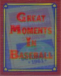 Roger Maris: 10/01/1961