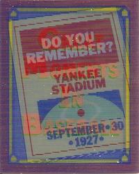 Babe Ruth: 09/30/1927