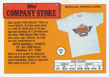 Style H Tee Shirt Offer