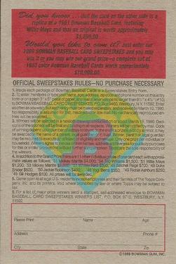 Card back