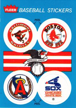 AL: Baltimore Orioles / Boston Red Sox / California Angels / Chicago White Sox