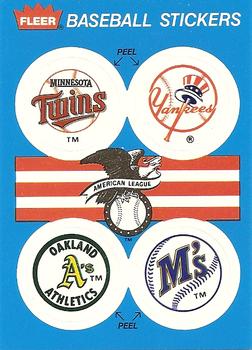 AL: Minnesota Twins / New York Yankees / Oakland Athletics / Seattle Mariners