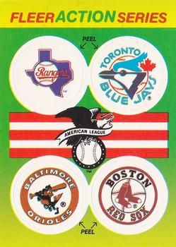 AL: Texas Rangers / Toronto Blue Jays / Baltimore Orioles / Boston Red Sox