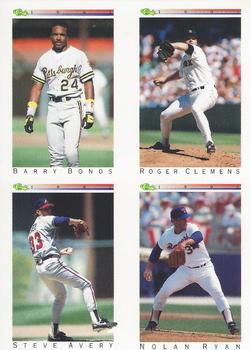 Barry Bonds / Roger Clemens / Steve Avery / Nolan Ryan