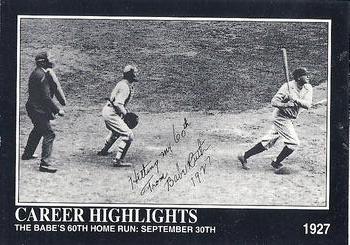 The Babe's 60th Home Run: September 30th