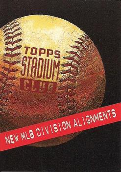 New MLB Division Alignments
