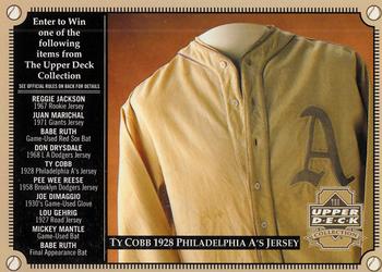 Ty Cobb 1928 Jersey Contest