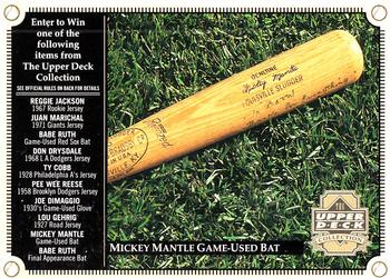 Mickey Mantle Game-Used Bat Contest