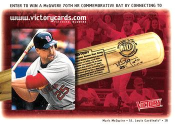 Mark McGwire 70th HR Commemorative Bat Contest