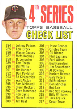 4th Series Checklist: 284-370