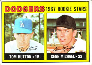 Dodgers 1967 Rookie Stars (Tom Hutton / Gene Michael)