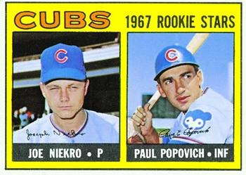 Cubs 1967 Rookie Stars (Joe Niekro / Paul Popovich)