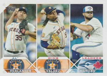 AL Wins Leaders (Justin Verlander / Framber Valdez / Alek Manoah)