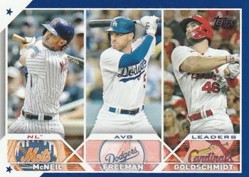 NL AVG Leaders (Jeff McNeil / Freddie Freeman / Paul Goldschmidt)