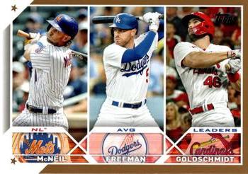 NL AVG Leaders (Jeff McNeil / Freddie Freeman / Paul Goldschmidt)