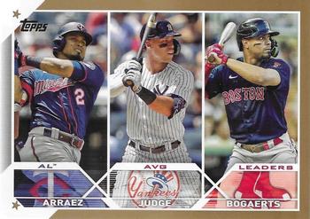 #289 AL AVG Leaders (Luis Arraez / Aaron Judge / Xander Bogaerts)