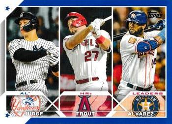AL HRs Leaders (Aaron Judge / Mike Trout / Yordan Alvarez)