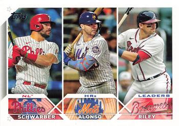 NL HRs Leaders (Kyle Schwarber / Pete Alonso / Austin Riley)