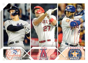 AL HRs Leaders (Aaron Judge / Mike Trout / Yordan Alvarez)