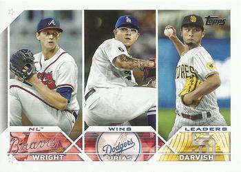 NL Wins Leaders (Kyle Wright / Julio Urías / Yu Darvish)
