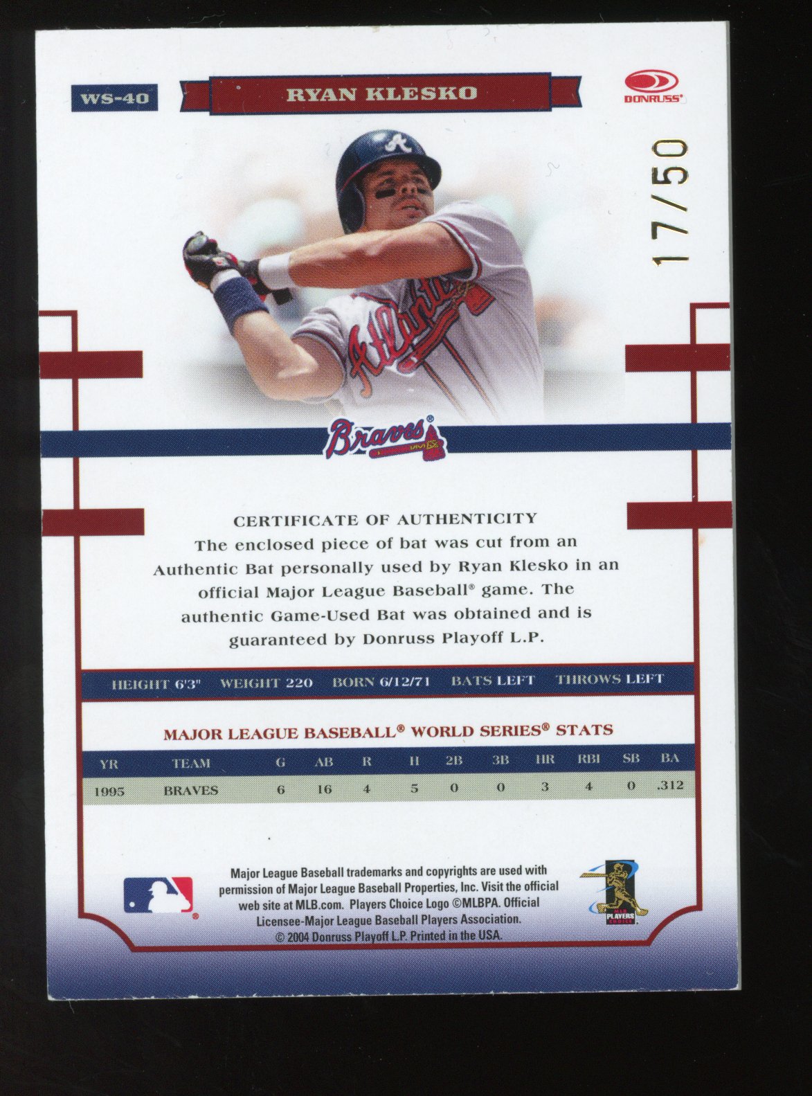 Card back