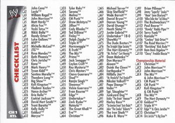 Checklist: 1-110 and Inserts
