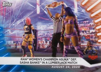 Raw Women’s Champion Asuka def. Sasha Banks in a Lumberjack Match
