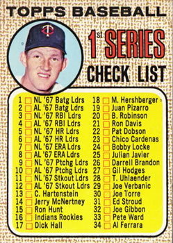 1st Series Checklist 1-109